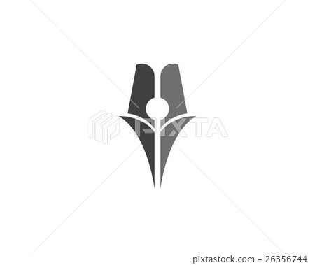 Feather pen Logo Vector 26356744