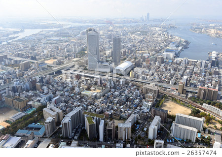 Aerial view of Osaka City Minato-ku 26357474