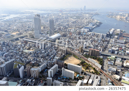 Aerial view of Osaka City Minato-ku 26357475