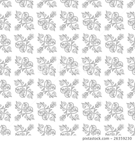Seamless Damask Vector Background 26359230