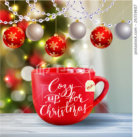 Background with Christmas tea 26359687
