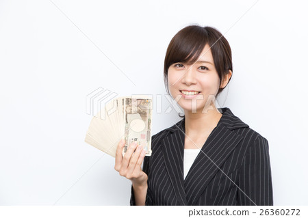 A woman with money 26360272