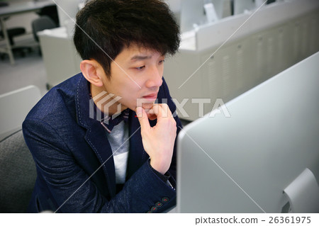asian man thinking 26361975