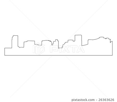 Cities Path on the white background Cities Path on the white background 26363626