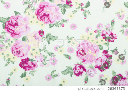 vintage style of tapestry flowers fabric pattern  26363875