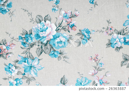 vintage style of tapestry flowers fabric pattern  26363887