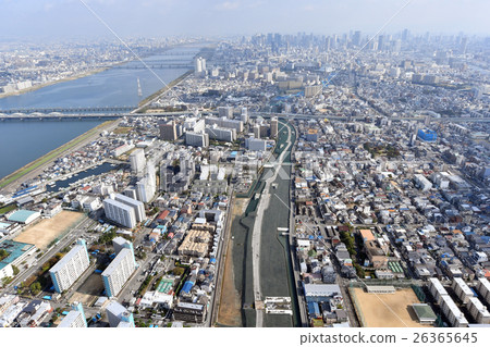 大阪市Konohana區鳥瞰圖 26365645