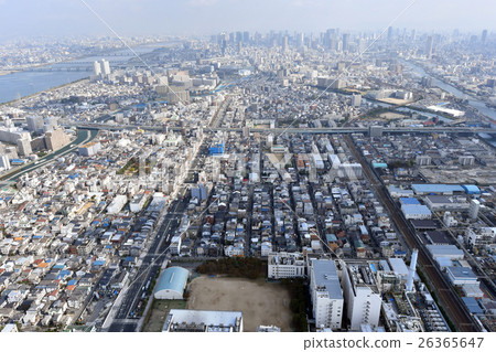 Aerial view of Osaka City Konohana District Aerial view of Osaka City Konohana District 26365647