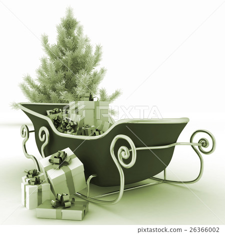 Christmas sledges of Santa with gifts Christmas sledges of Santa with gifts 26366002