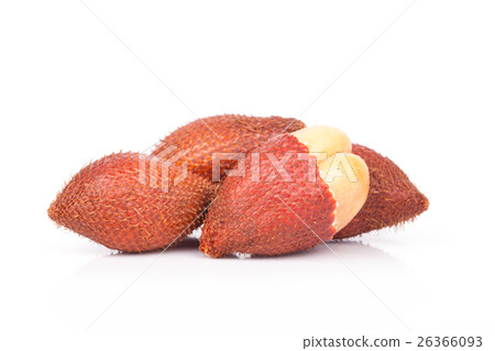 Salacca or zalacca tropical fruit on white  26366093