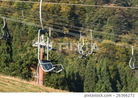 Empty chair lift Empty chair lift 26366271