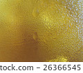 Gold water drop on glass windows background 26366545