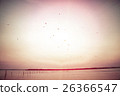 houses on piles on water at the time sunset 26366547