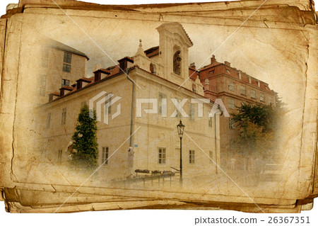 streets of Old Prague in artistic vintage style streets of Old Prague in artistic vintage style 26367351
