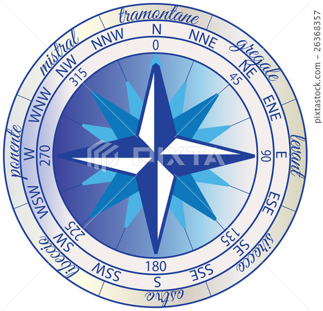 Wind Rose Blue 26368357