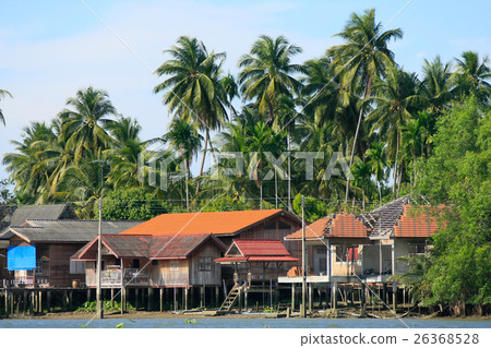 waterfront house in thai style, Thailand 26368528