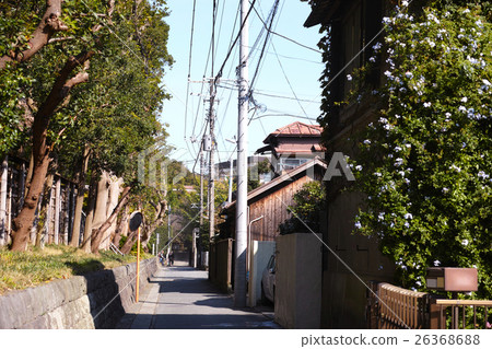 Back of the alley of the ancient capital Kamakura 26368688