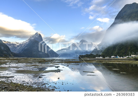 Mountain lake with reflection Mountain lake with reflection 26369383