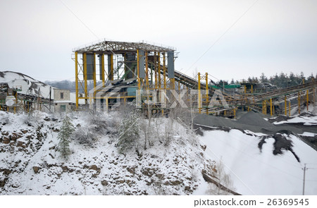 Granik mining quarry in winte Granik mining quarry in winte 26369545