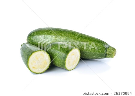 fresh  zucchini isolated on white background 26370994