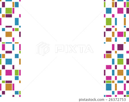 Colorful square pattern background - Stock Illustration [26372753] - PIXTA