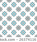 Abstract seamless pattern with geometric elements 26374116