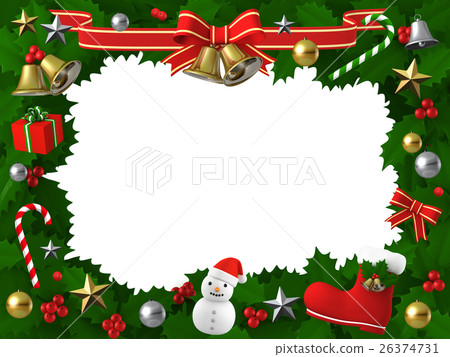 Christmas circle frame Christmas circle frame 26374731