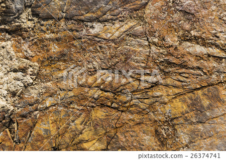 Cracked and weathered natural stone background 26374741