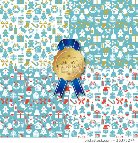 Christmas seamless pattern background material - Stock Illustration ...