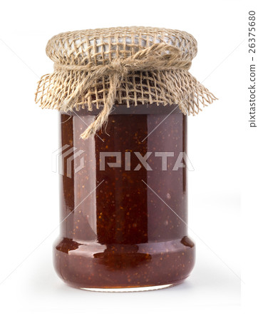 delicious jam in the pot isolated delicious jam in the pot isolated 26375680