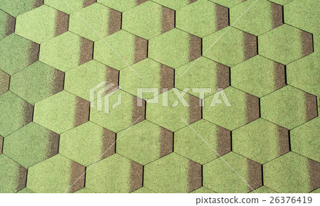 background of green roofing 26376419