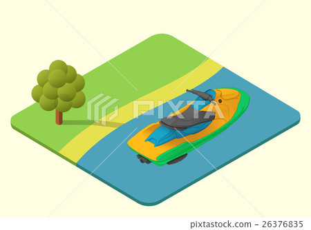 jet ski waverunner vector 26376835