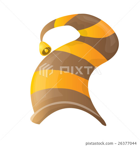 funky stripped cartoon christmas vector elf hat 26377044