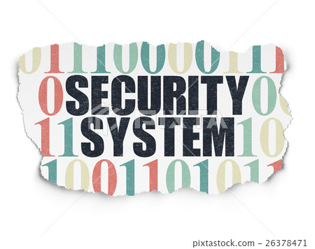 Protection concept: Security System on Torn Paper Protection concept: Security System on Torn Paper 26378471