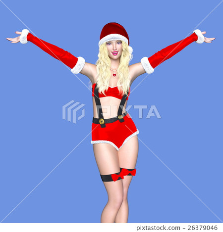 Santa Claus hat woman 26379046