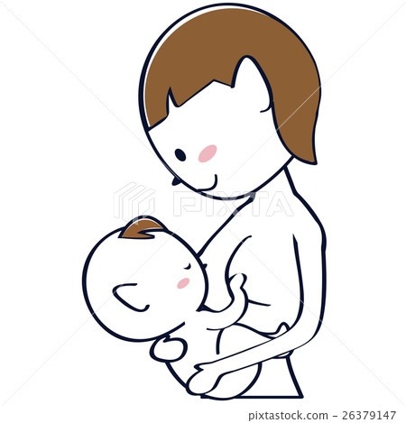 Cute shortcut mother breastfeeding Cute shortcut mother breastfeeding 26379147