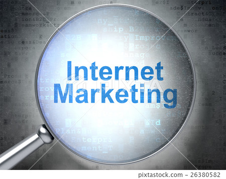 Marketing concept: Internet Marketing with optical Marketing concept: Internet Marketing with optical 26380582