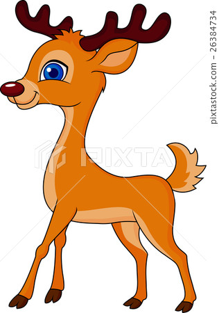 Cute deer cartoon 26384734