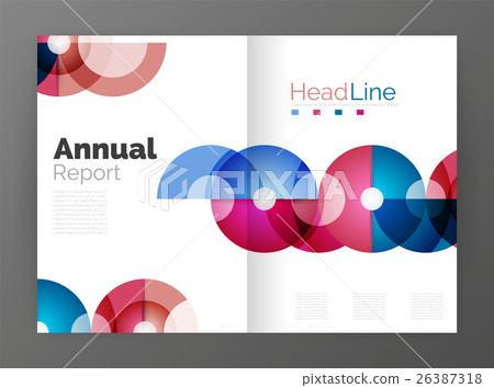 Circle abstract background, business annual report 26387318