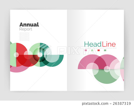 Circle abstract background, business annual report 26387319