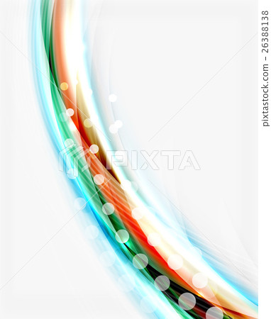 Colorful modern wave line, business abstract Colorful modern wave line, business abstract 26388138