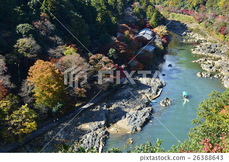 Scenery from Arashiyama Kameyama Park in autumn Scenery from Arashiyama Kameyama Park in autumn 26388643