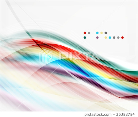 Vector shiny wave abstract background - Stock Illustration [26388784 ...