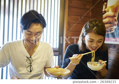 Couple to have a meal Nagoya meal Miso stewed udon 26389215