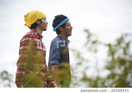 Friends enjoying country life 26389555