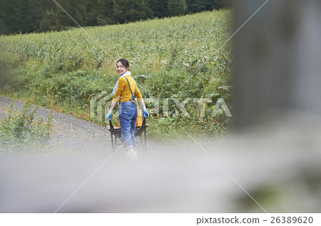 Woman pressing an unicycle agriculture experience 26389620