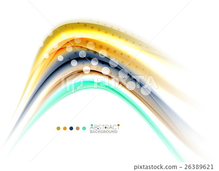 Multicolored lines on white, motion concept 26389621
