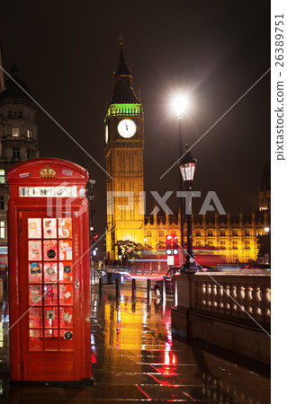 Big Ben and Houses of Parliament red phone booth Big Ben and Houses of Parliament red phone booth 26389751