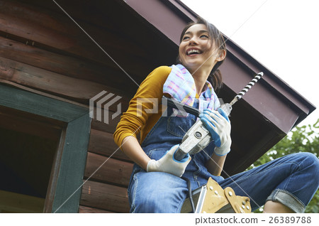 DIY girls renovation portrait 26389788