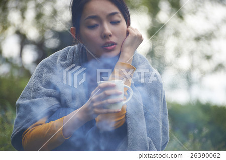 Female portrait enjoying country life 26390062